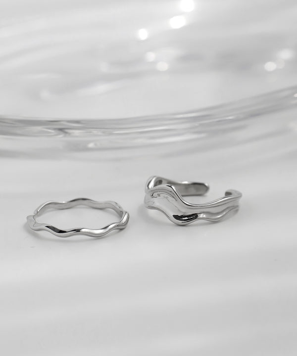 ニュアンスメタルリング[2本セット]