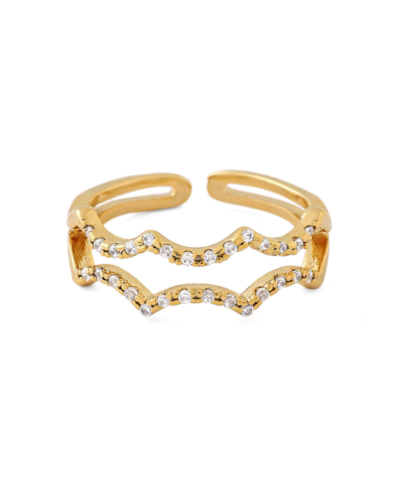 Wave Line Bijou Ring