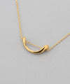 curved metal necklace