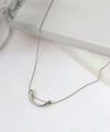 curved metal necklace
