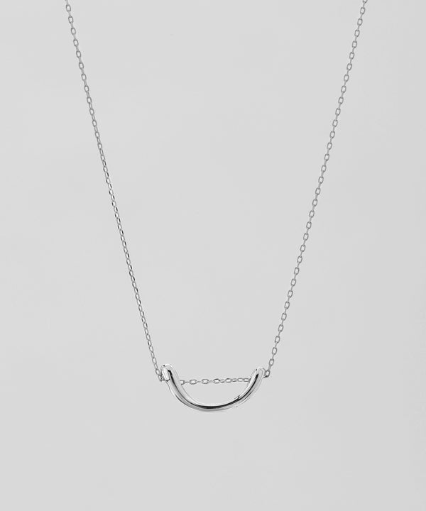 curved metal necklace