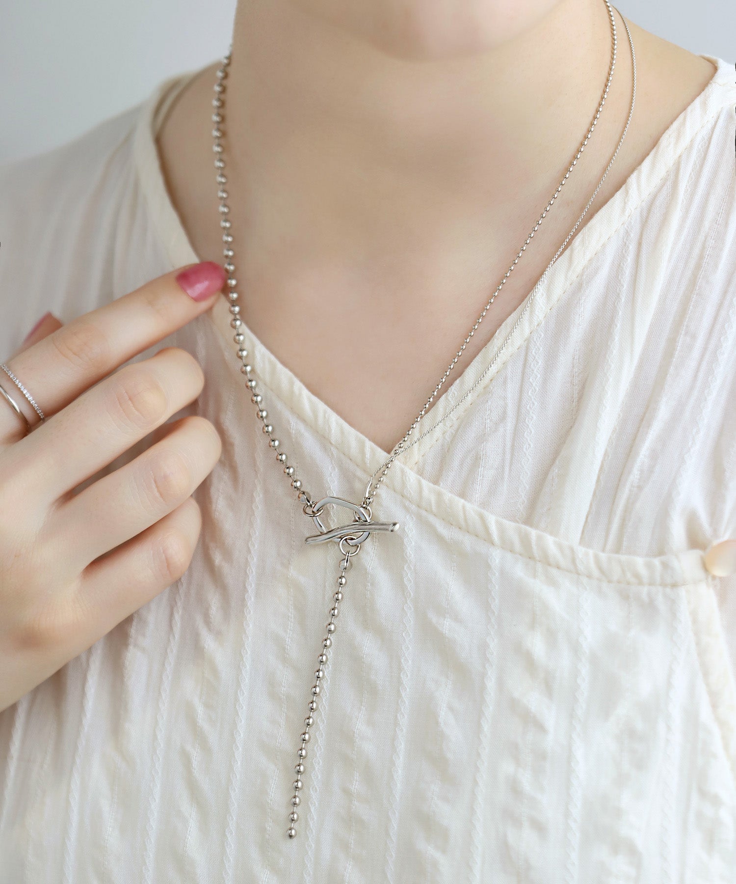 ANEMONE】ミックスチェーンマンテルネックレス｜SANPO ONLINE(サンポー