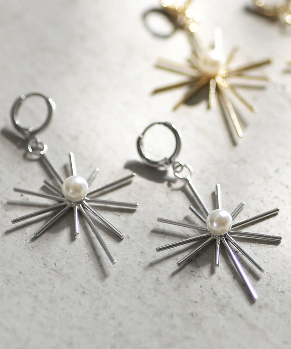 一粒パールのトゥインクルピアス