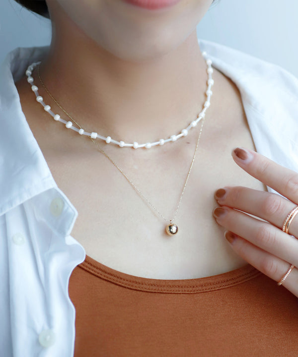 glass bead necklace