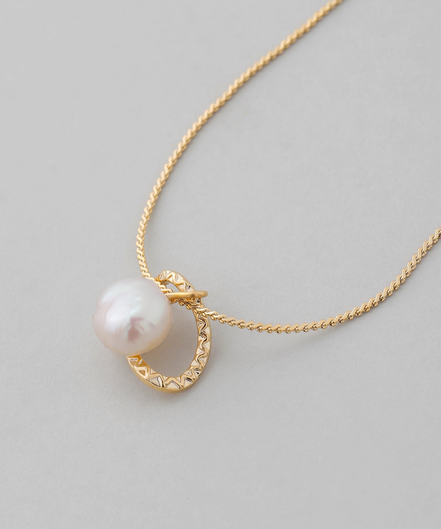 ANEMONE】パール×オーバルメタルネックレス｜SANPO ONLINE(サンポー