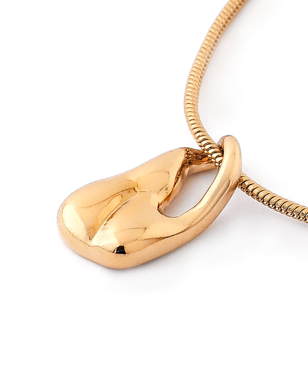 ニュアンスプレートメタルネックレス