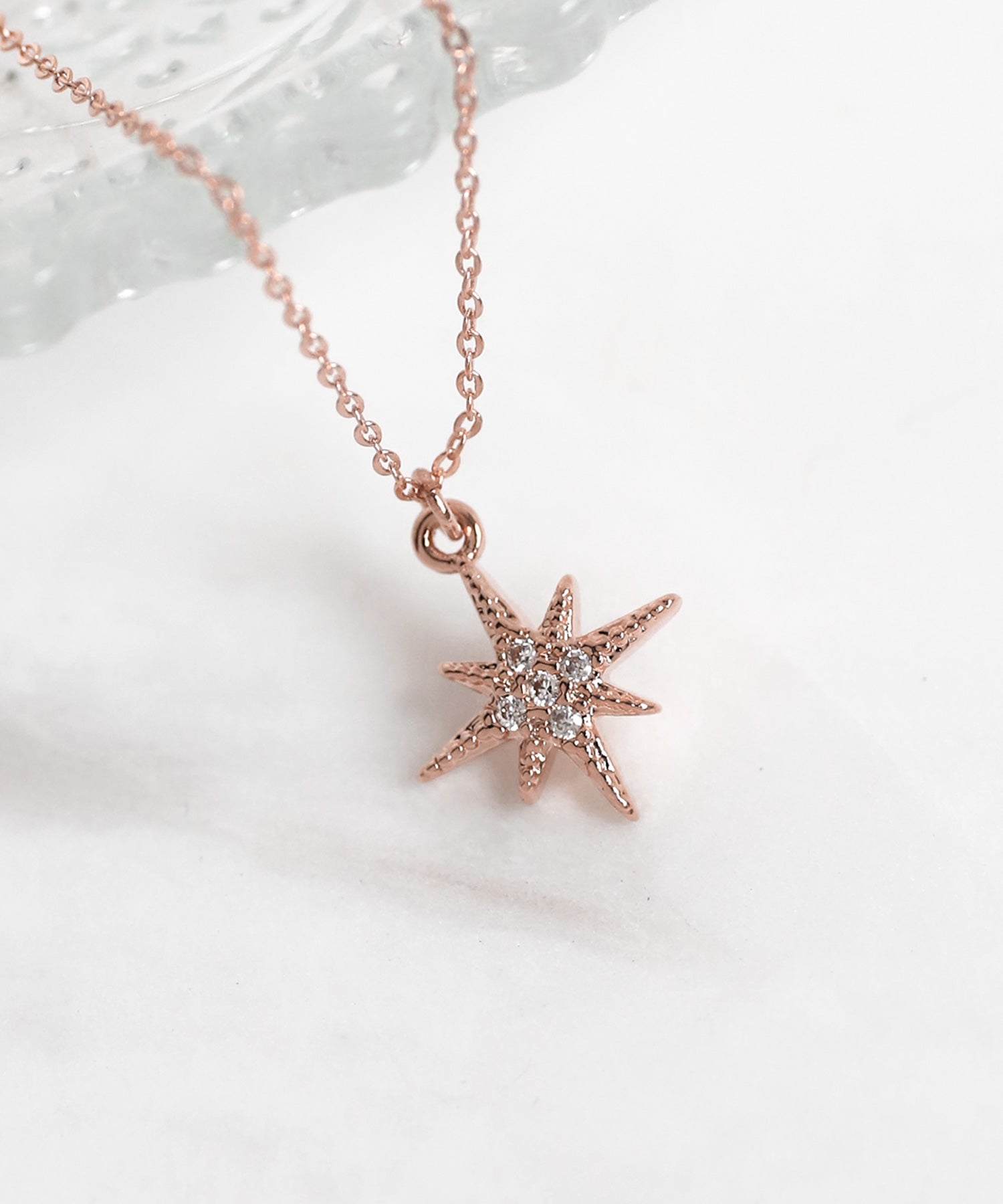 276　アネモネ ANEMONE】ビジュースターネックレス｜アネモネ・シエナロゼ・ミミサン