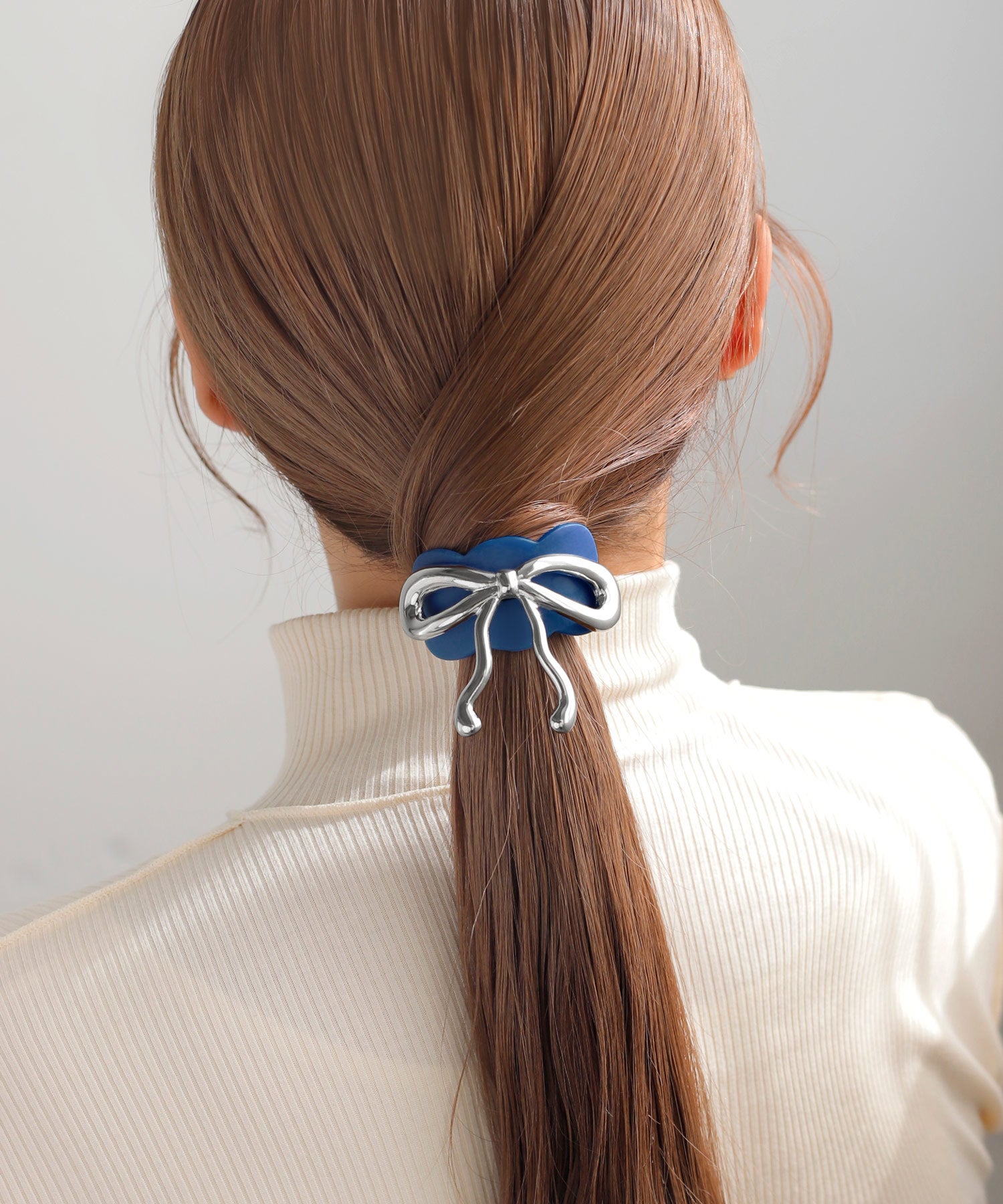 ANEMONE】メタルリボン2WAYポニーフック｜アネモネ・シエナロゼ