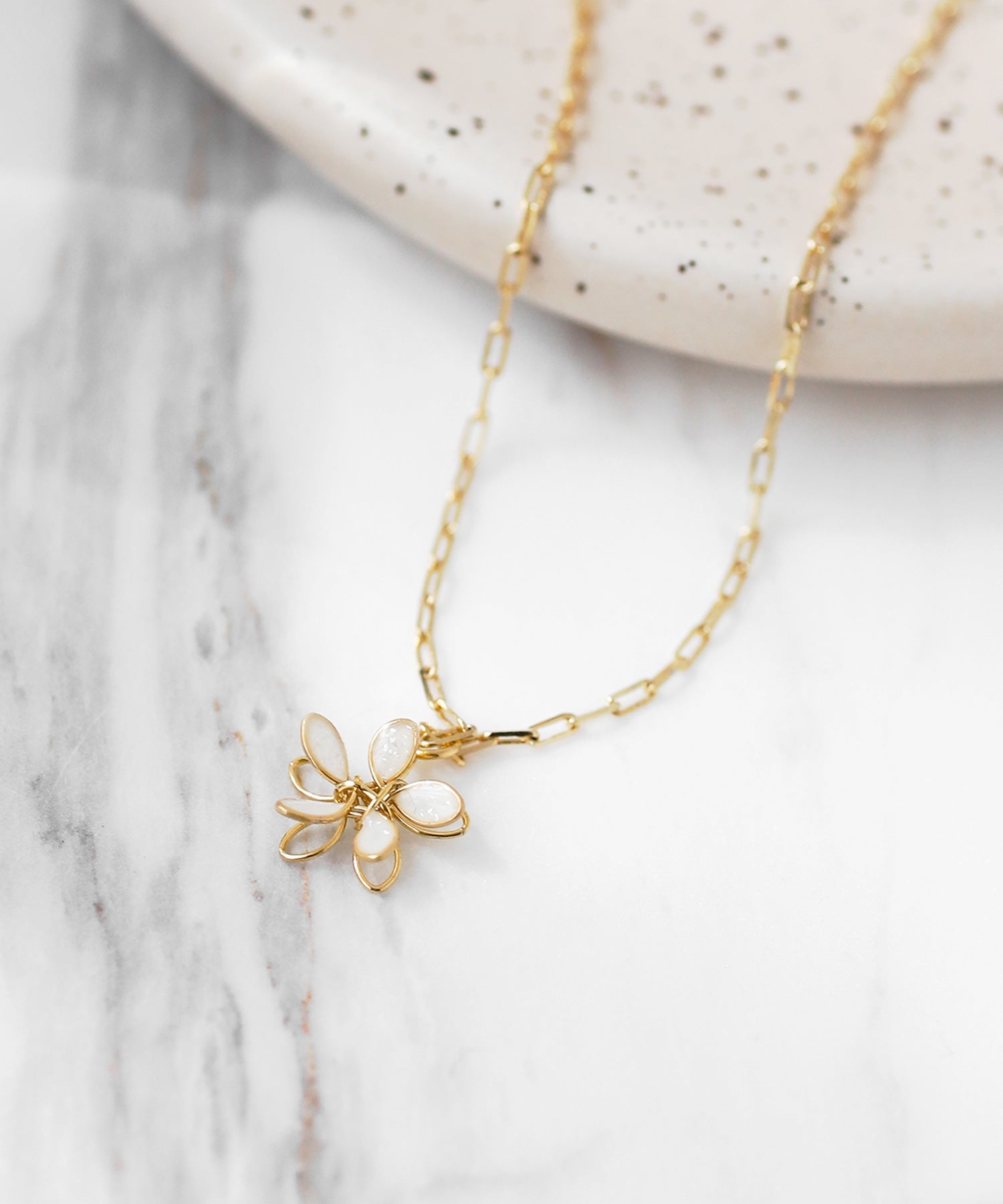 ANEMONE】プチフラワーネックレス｜アネモネ・シエナロゼ