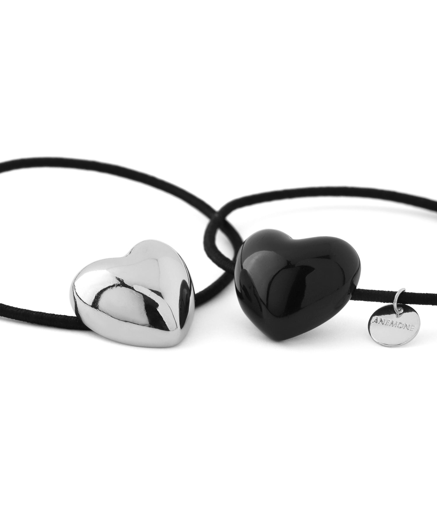 ANEMONE】ハートモチーフヘアゴム[2本セット]｜アネモネ・シエナロゼ