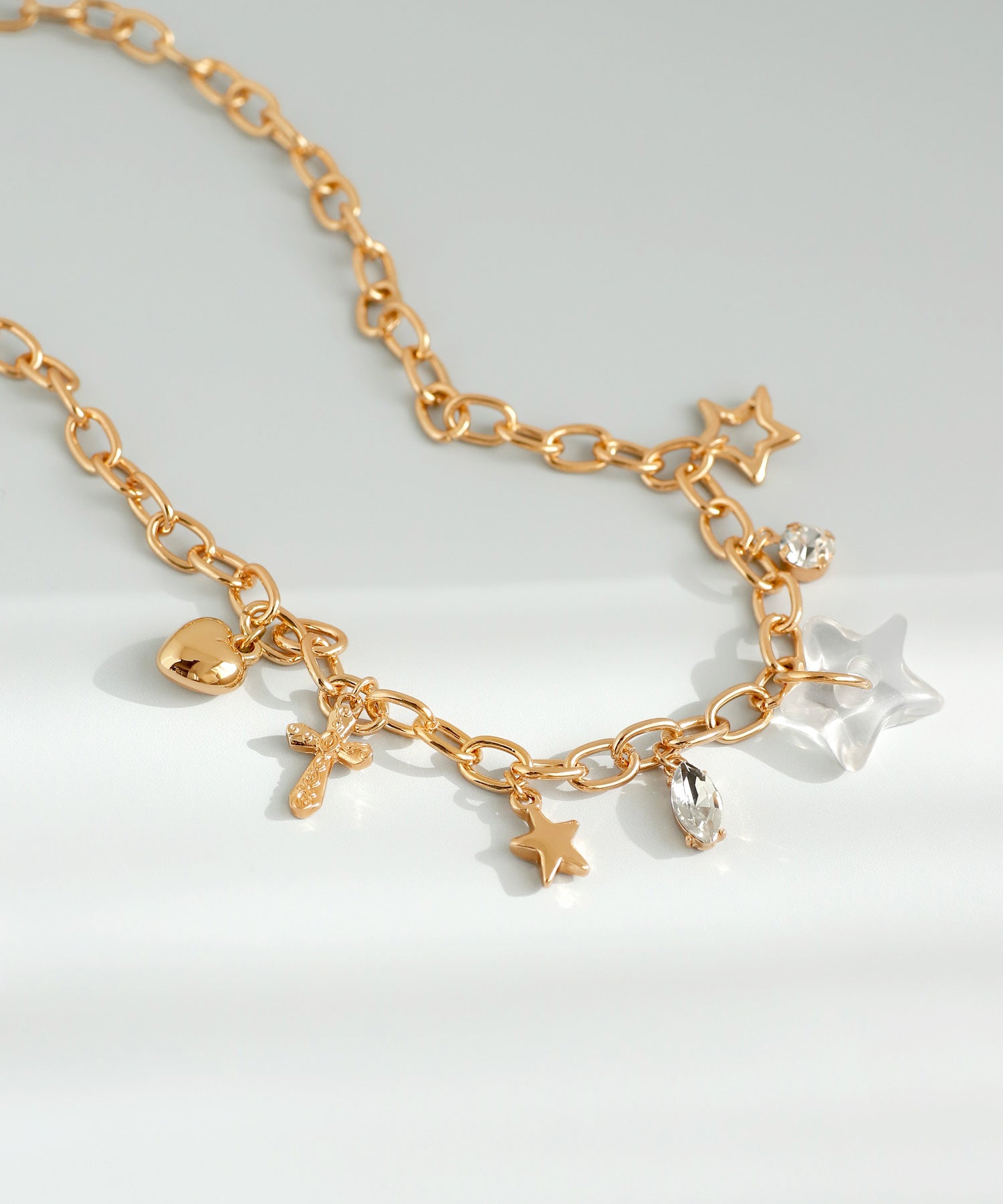 ANEMONE】ミックスチャームネックレス｜アネモネ・シエナロゼ