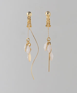 ラメドロップアシメイヤリング