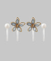 Petite Flower x Petite Pearl Earrings [Set of 2 Pairs]