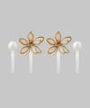 Petite Flower x Petite Pearl Earrings [Set of 2 Pairs]