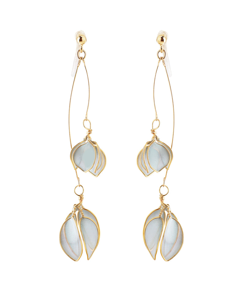 Clear Flower Earrings