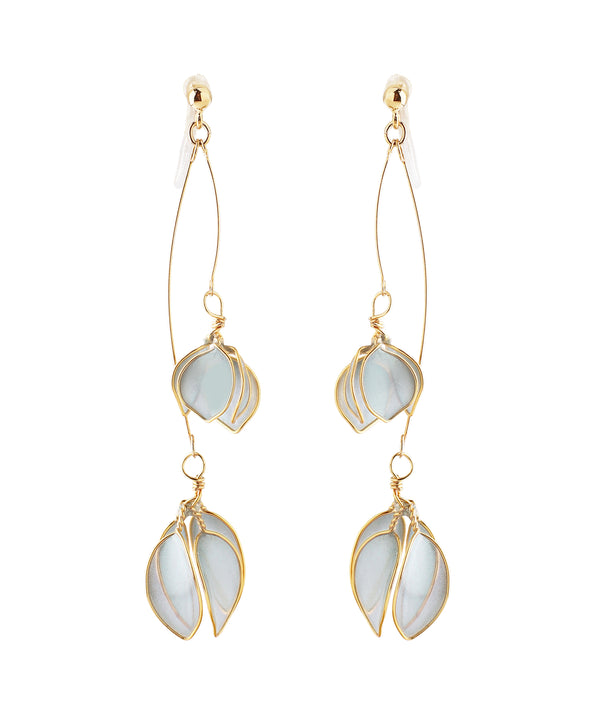 Clear Flower Earrings