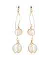 Clear Flower Earrings