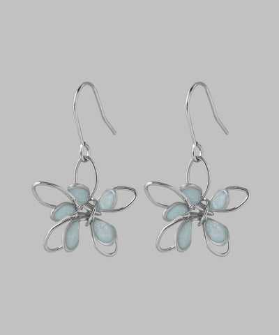 花朵搖曳耳鉤耳環