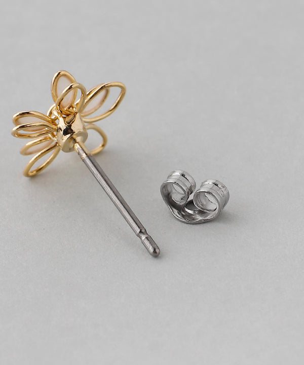 プチフラワー×プチパールピアス[2ペアセット]