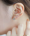プチフラワー×プチパールピアス[2ペアセット]