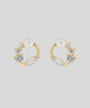 パール×ビジューラインピアス[B]