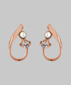 パール×ビジューラインピアス[D]