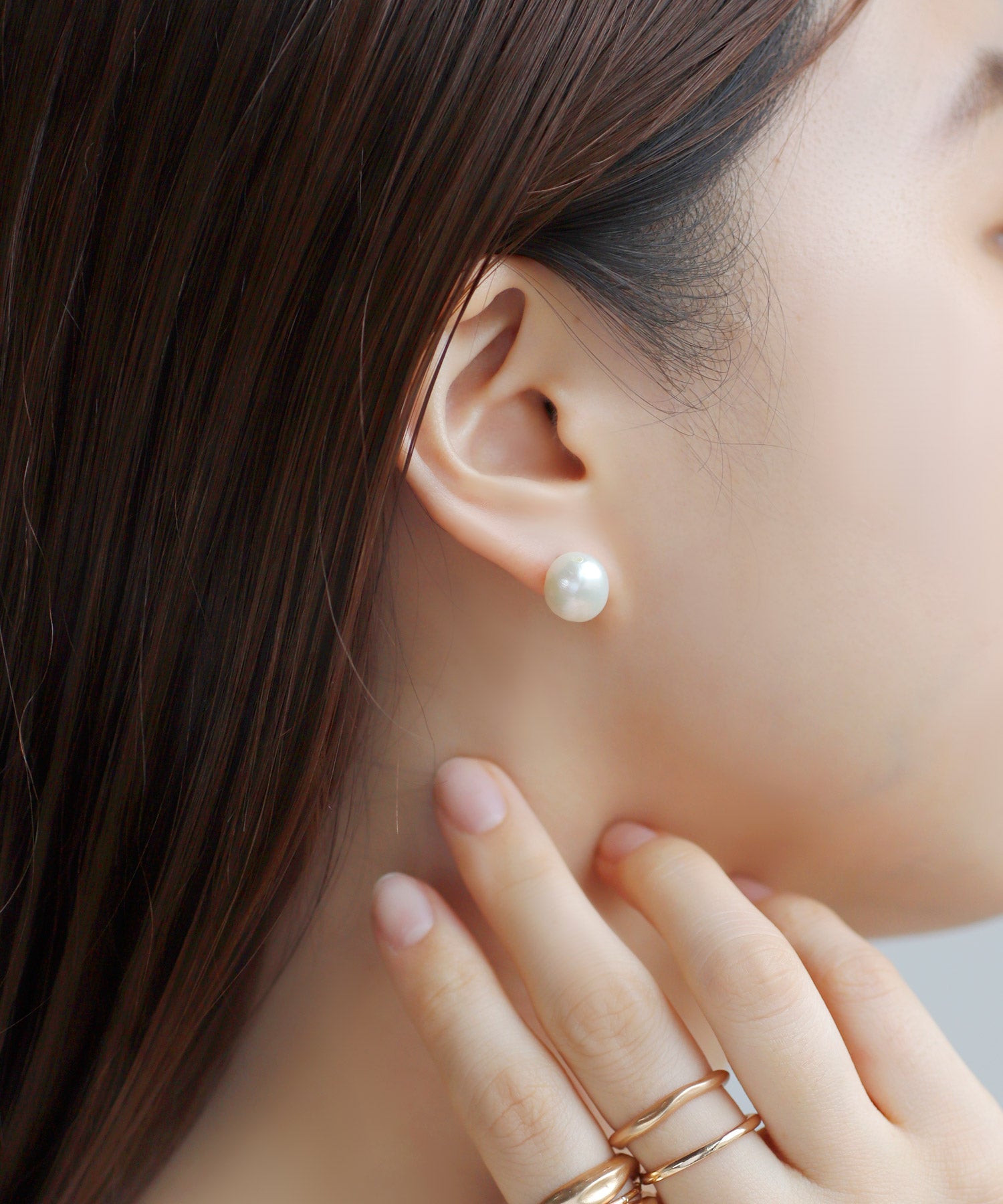 ANEMONE】淡水パールピアス[L]｜SANPO ONLINE(サンポーオンライン)