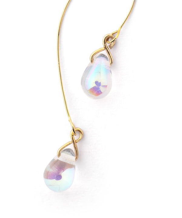 Aurora Glass Drop Hook Earrings