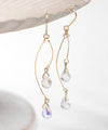 Aurora Glass Drop Hook Earrings