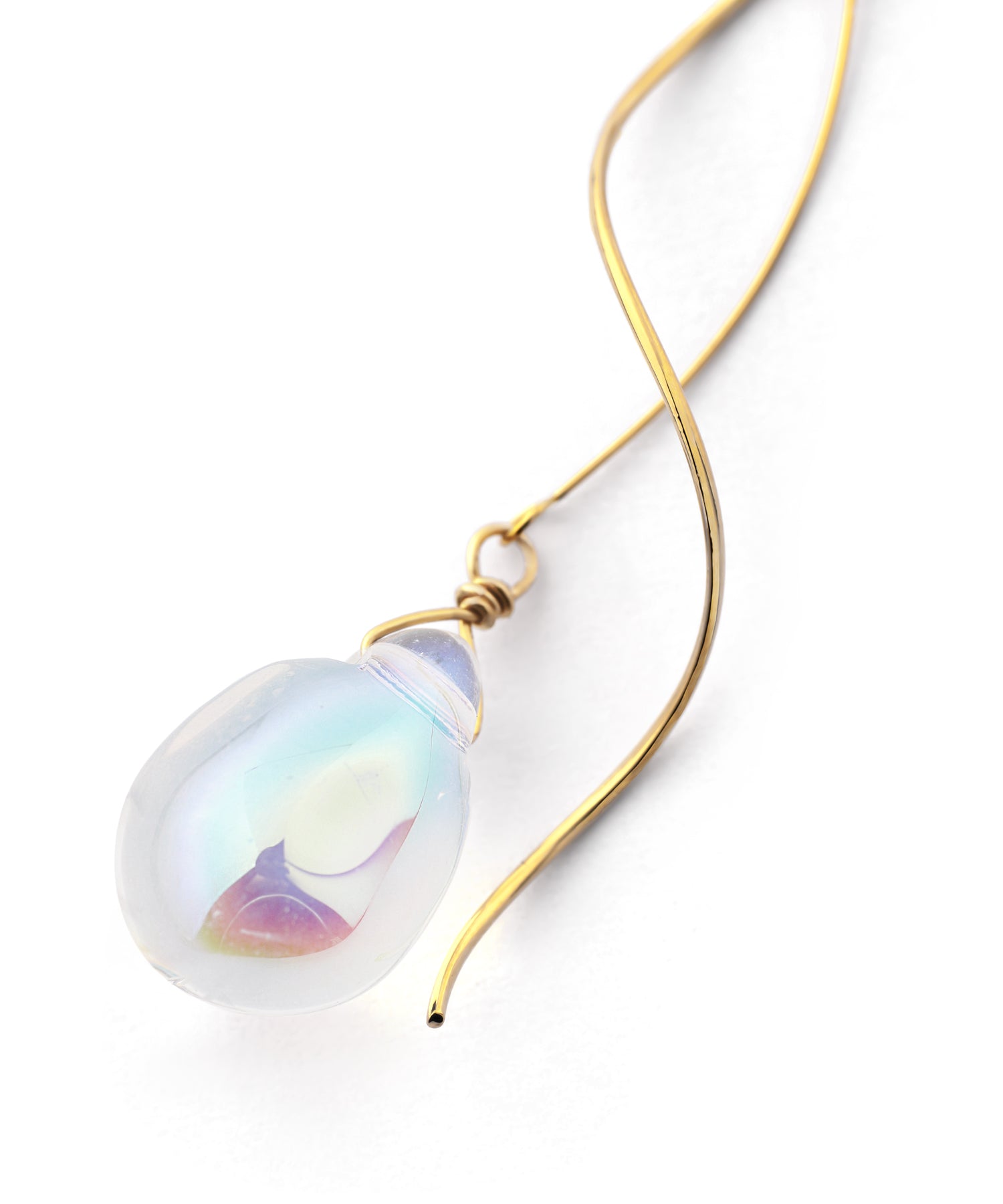 ANEMONE】オーロラガラスドロップフックピアス｜SANPO ONLINE(サンポー