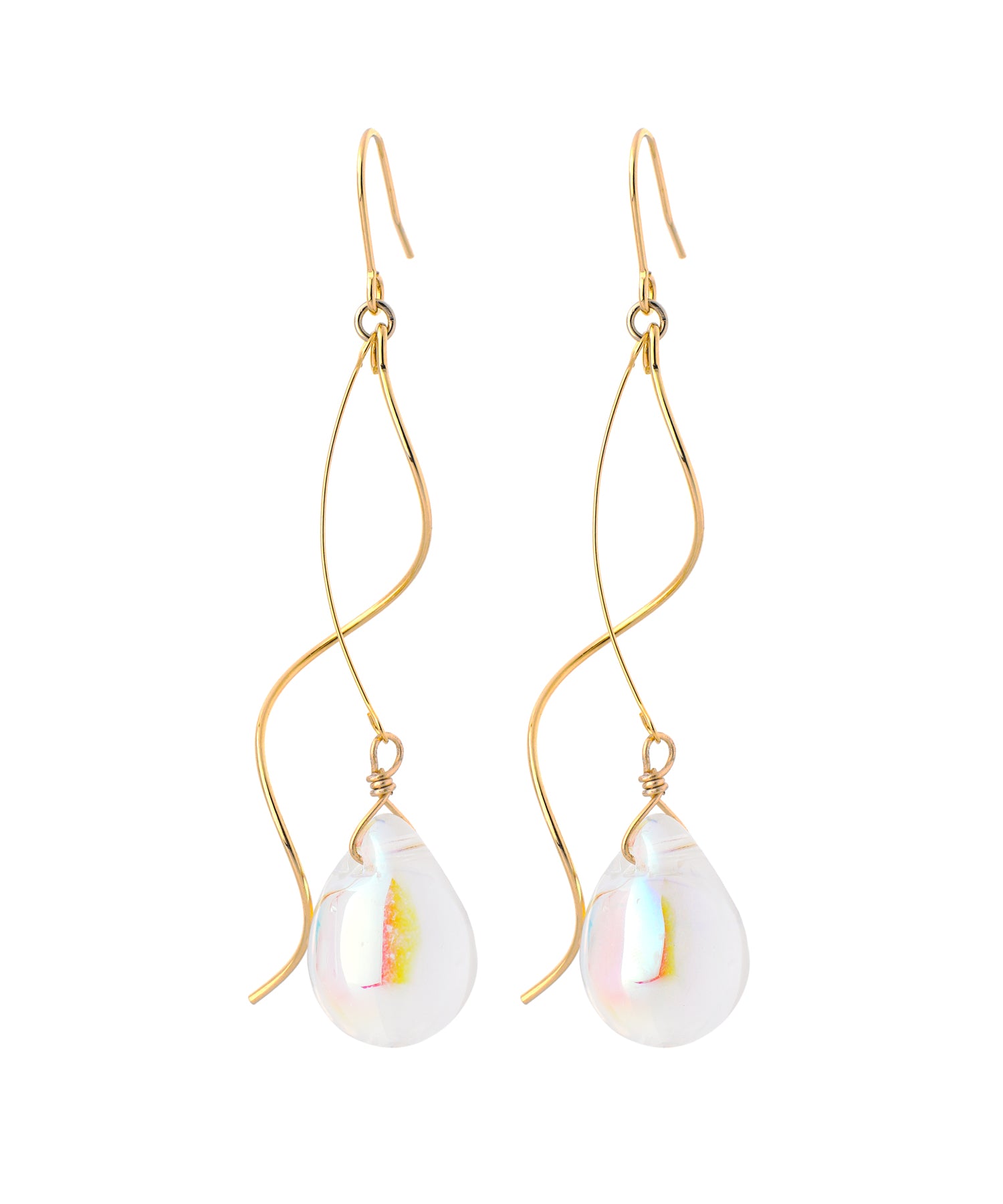 ANEMONE】オーロラガラスドロップフックピアス｜SANPO ONLINE(サンポー