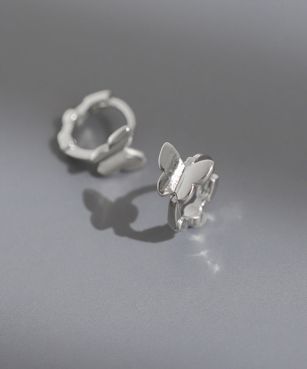 バタフライフープピアス