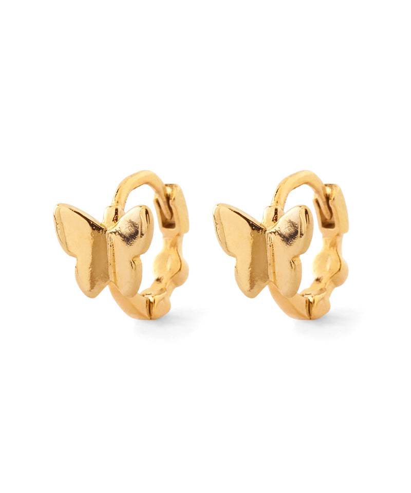 Butterfly Hoop Earrings
