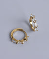 【ステンレス】ビジューフープピアス