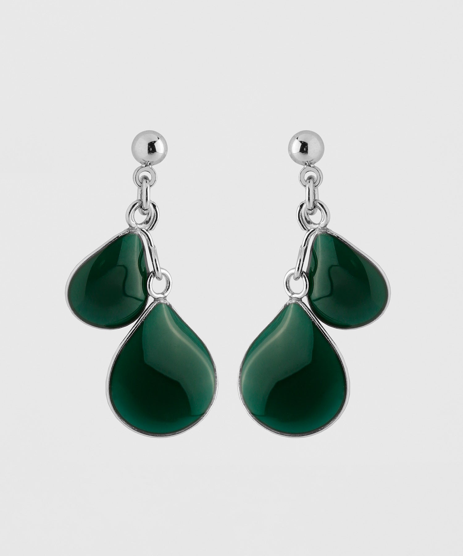 ANEMONE】つやつやダブルプレートのピアス｜SANPO ONLINE(サンポー