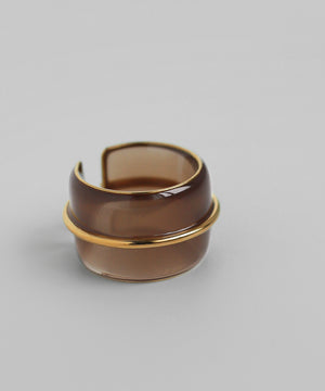 撞色寬版戒指[Ownideal]