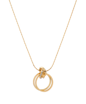 重なりサークルネックレス