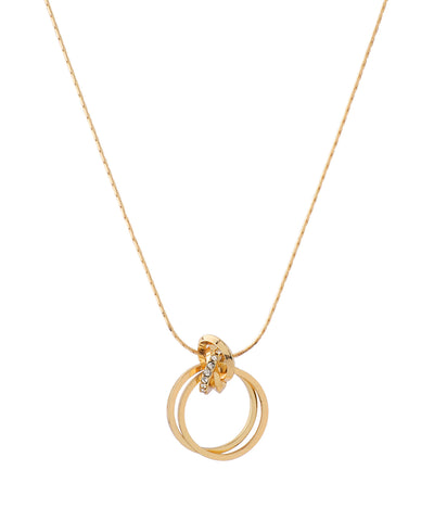 重なりサークルネックレス