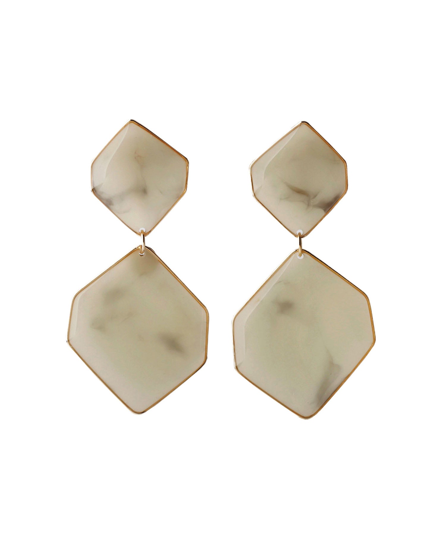 ANEMONE】ダブルヘキサゴンのつやつやピアス｜SANPO ONLINE(サンポー