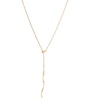 ツイストメタルバーY字ネックレス