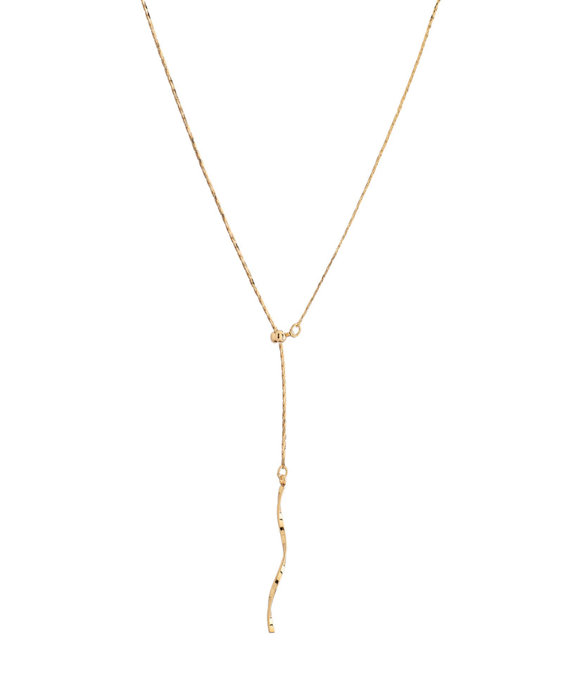 Twisted Metal Bar Y-Necklace