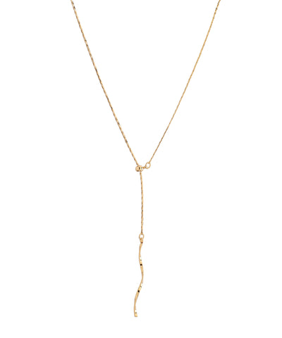 ツイストメタルバーY字ネックレス