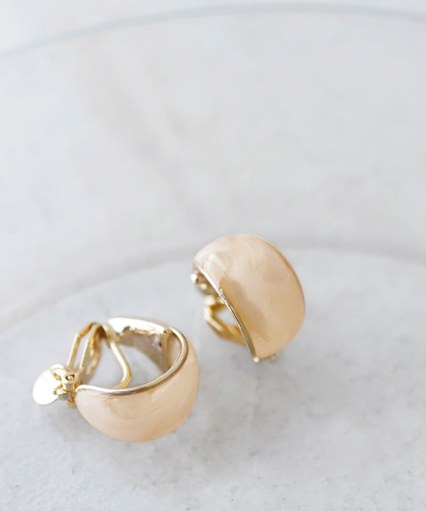 Green Curl Earrings [S]
