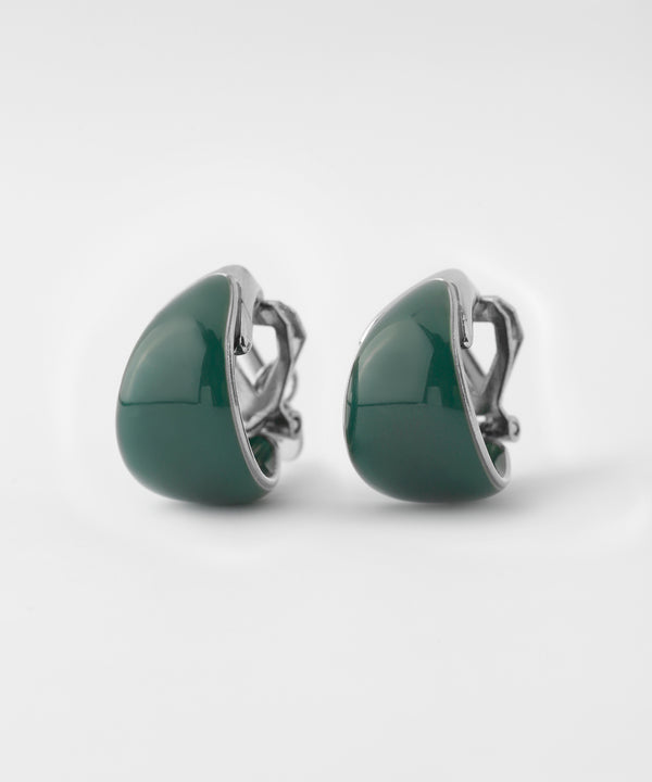 Green Curl Earrings [S]