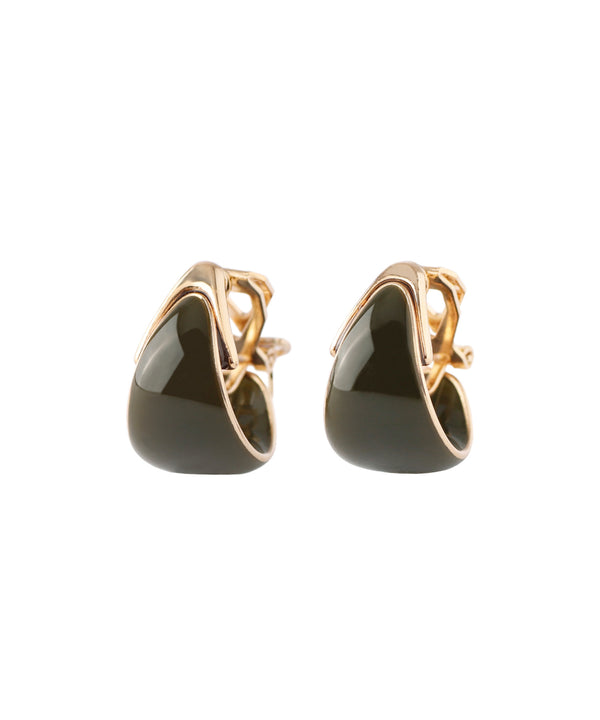 Green Curl Earrings [S]