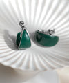 グリーンカールイヤリング[M]