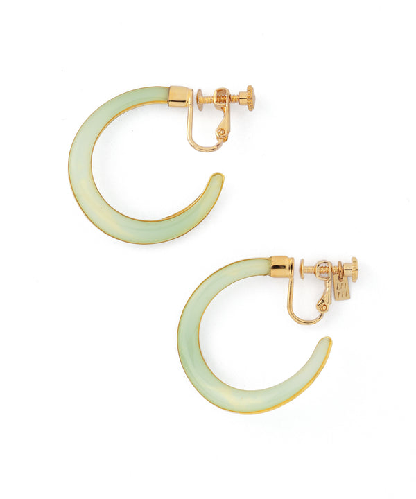 クリアカラーフープイヤリング[S][Basic]