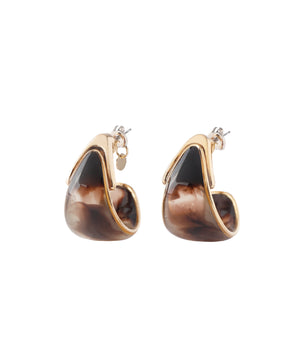 グリーンカールピアス[S]