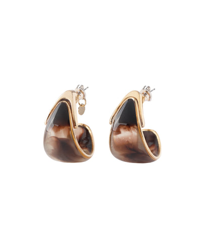 Green Curl Earrings [S]