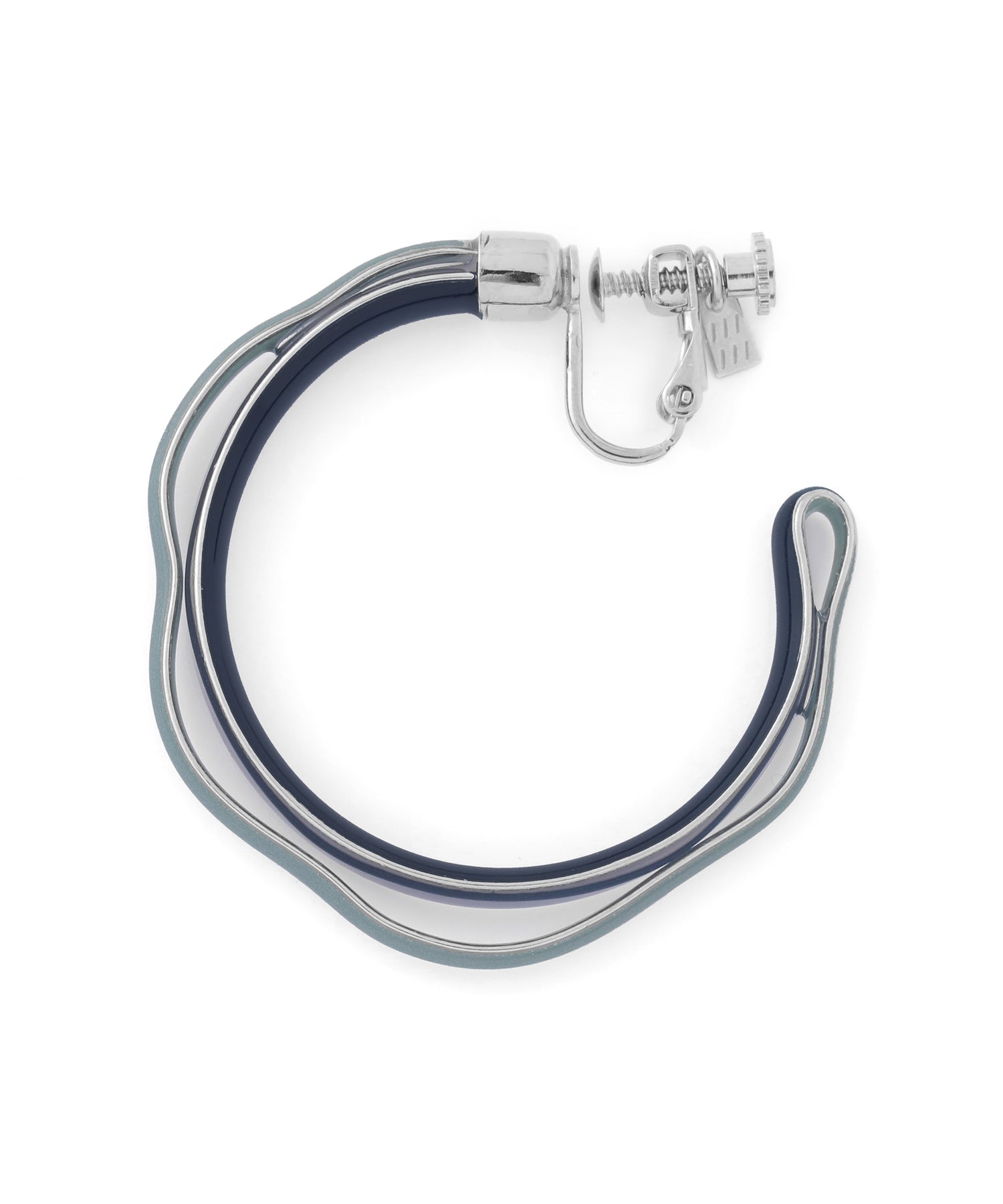 mimi33】バイカラーフープイヤリング[Ownideal]｜アネモネ・シエナロゼ